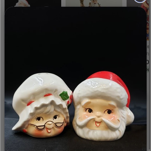 Vintage 1980’s Mr & Mrs. Claus salt & Pepper shakers . Great condition - Picture 4 of 8